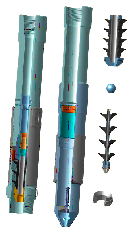 Комплекс пристроїв для секційного кріплення свердловин ОЦКС-146, 168